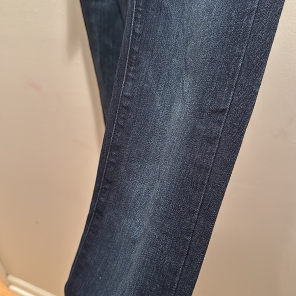 Women's Paige Skyline Straight Dark Blue Jeans 27 - Picture 6 of 10